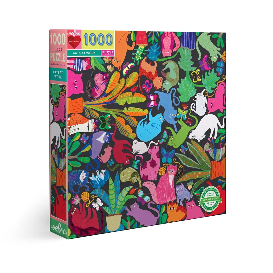 Puzzle Cats at Work – Eeboo – 1000 pièces