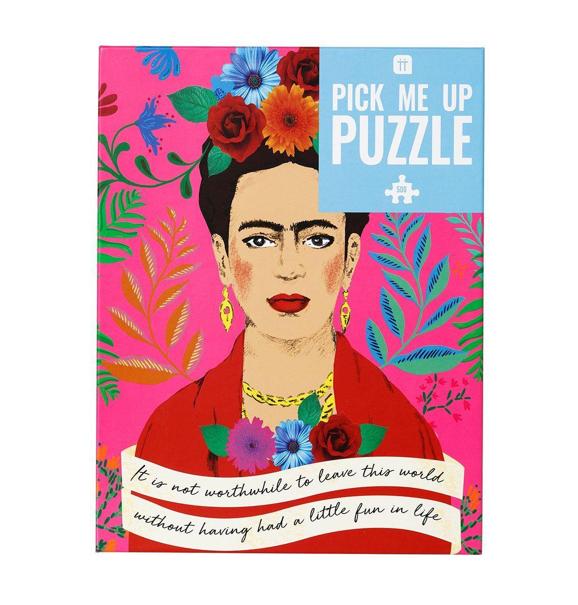 Puzzle en Bois Frida Kahlo 500 pièces - Active Puzzles - Formes Uniques -  Art