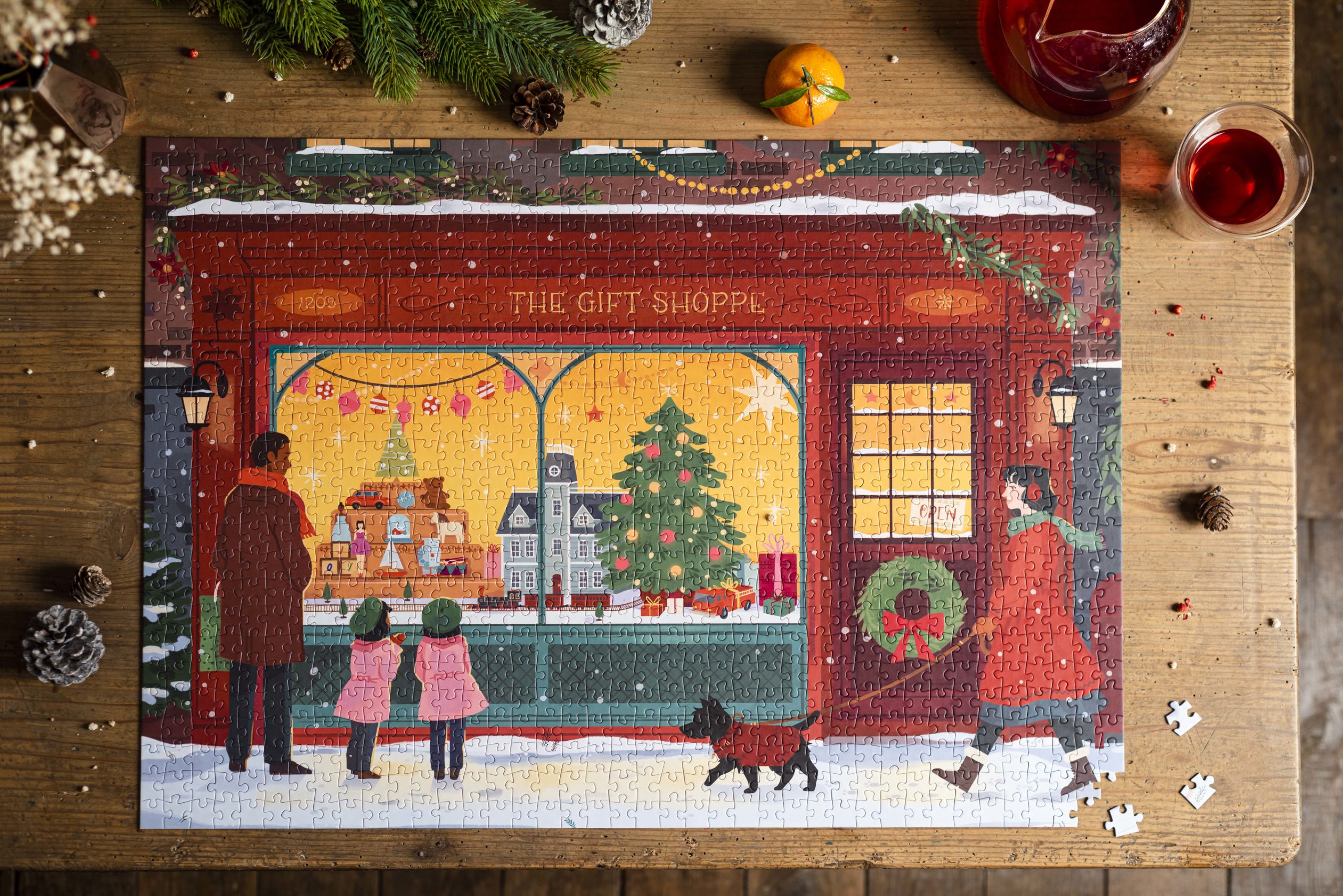 Puzzle Trevell ambiance de l'artiste Nicolle Lalonde : The gift shoppe