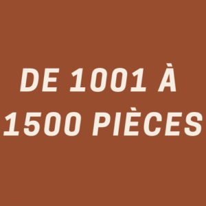 De 1001 à 1500 pièces