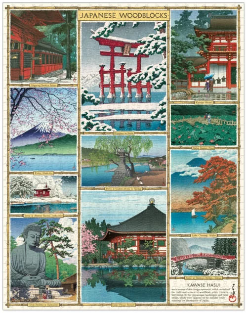puzzle japanese woodblock cavallini 1000 pièces
