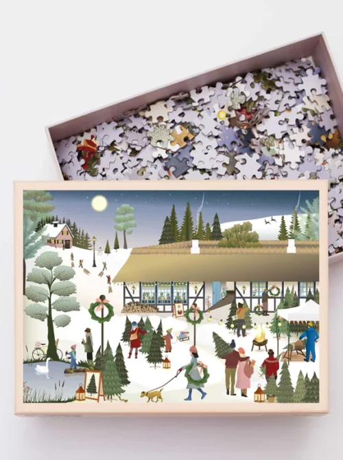 Christmas tree farm puzzle 1000 pièces vissevasse
