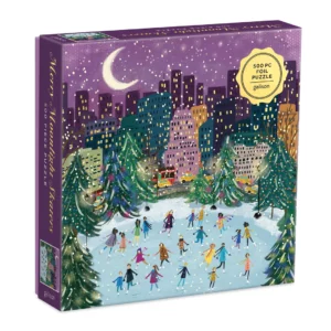 Merry Moonlight Skaters puzzle galison 500 pièces