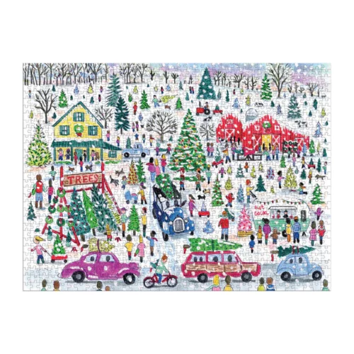 christmas Tree Farm puzzle galison 1000 pièces 2