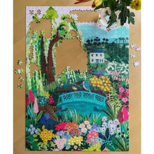 garden floral puzzle 1000 pièces hebe studio