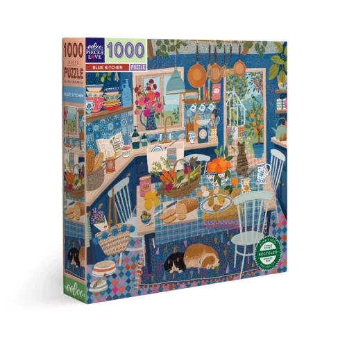 blue kitchen eeboo 1000 pièces puzzle