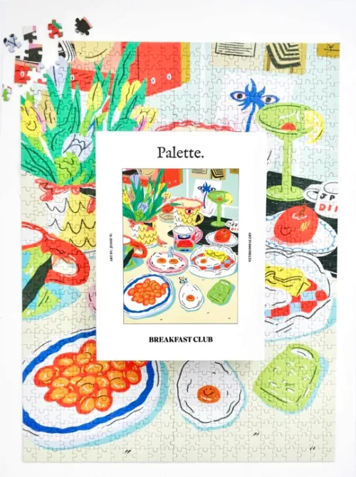 breakfast club palette puzzle 800 pièces