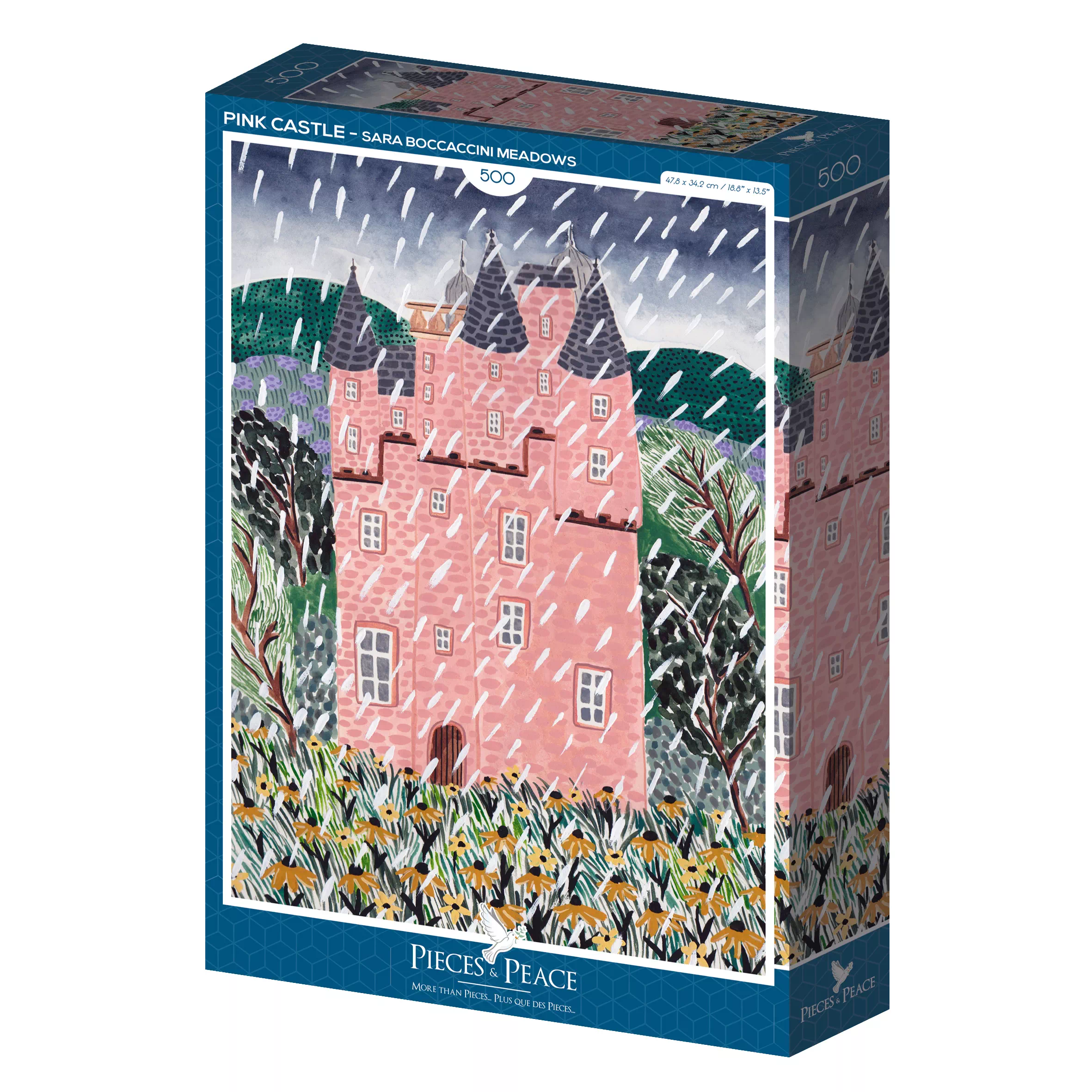 puzzle Pink Castle pieces & peace 500 pièces