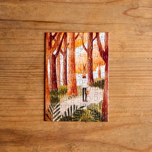 mini puzzle balade en forêt trevell