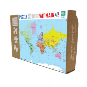Puzzle Carte du monde michèle wilson 50 pièces
