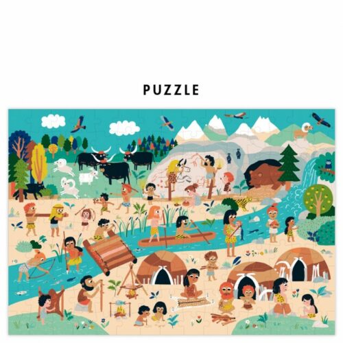 Puzzle Préhistoire pirouette cacahuète 192 pièces puzzle
