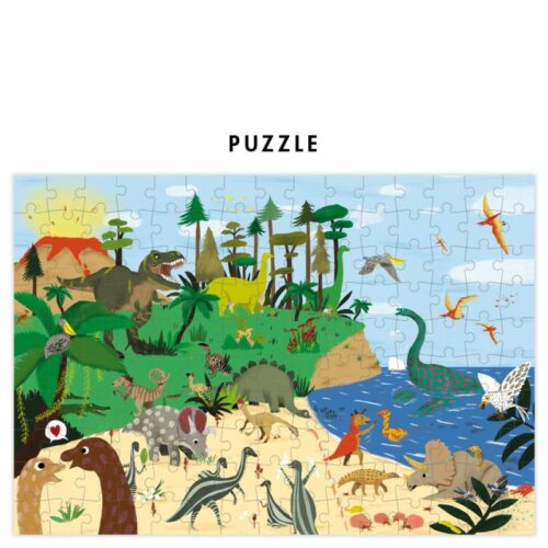 puzzle Dinosaures pirouette cacahuète 192 pièces puzzle