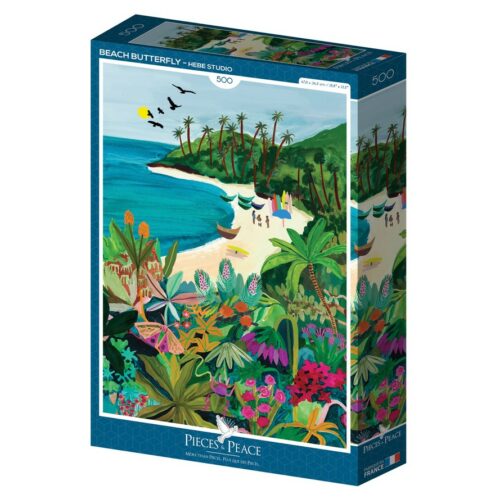 puzzle Beach Butterfly 500 pièces pieces and peace