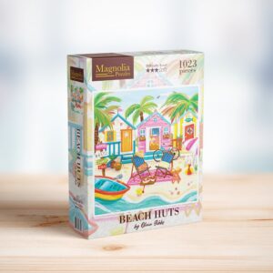 puzzle Beach Huts magnolia 1000 pièces