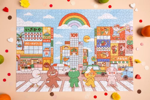 puzzle quartier shibuya les editions heol 1000 pièces