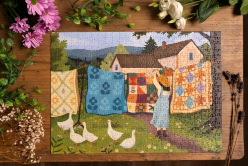 puzzle quilting day trevell 500 pièces