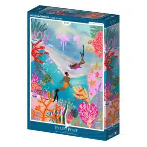 puzzle Wild Swimming pieces & peace 500 pièces