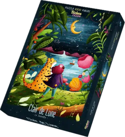 puzzle clair de lune bichon citron 1000 pièces