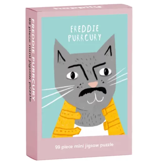 Mini puzzle Freddie Purrcury - Happily - 99 pièces