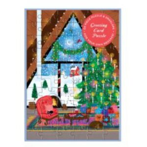 greeting card cozy cabin galison