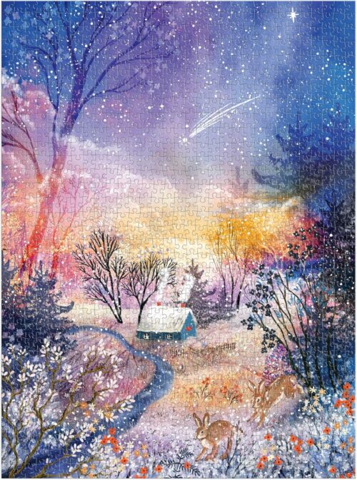 puzzle enchanted snowfall 1000 pièces galison