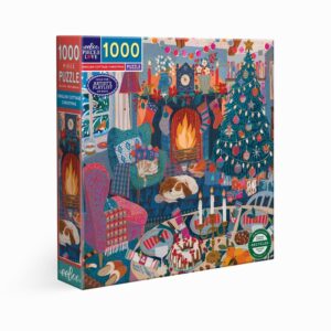 puzzle ENGLISH COTTAGE CHRISTMAS eeboo 1000 pièces