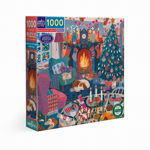 puzzle ENGLISH COTTAGE CHRISTMAS eeboo 1000 pièces