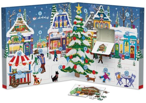 Calendrier de l'avent de puzzles Christmas Town Fair - Eurographics