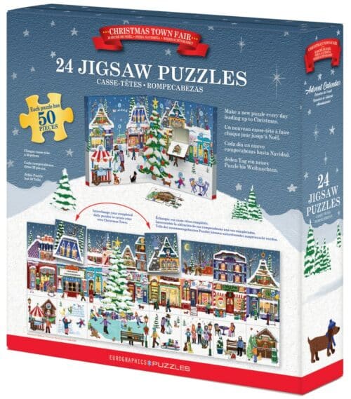 Calendrier de l'avent de puzzles Christmas Town Fair - Eurographics