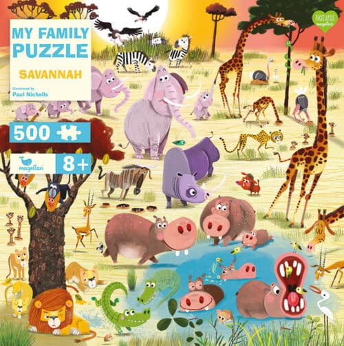 Puzzle Savannah - 500 pièces - Magellan