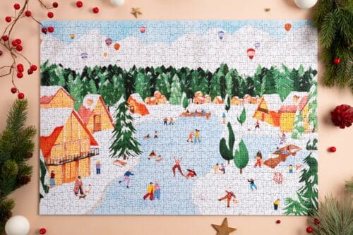 puzzle reverie hivernale les éditions heol 1000 pièces