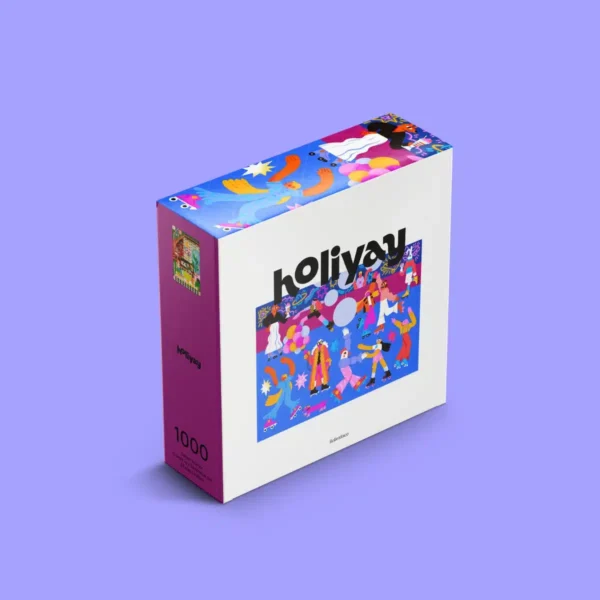 Puzzle Disco-roulettes de la marque holiyay composé de 1000 pièces