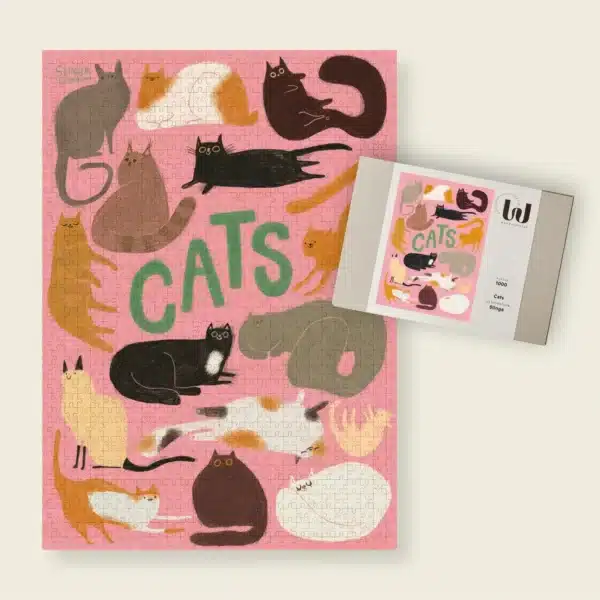 puzzle cats de la marque wonderpieces composé 1000 pièces