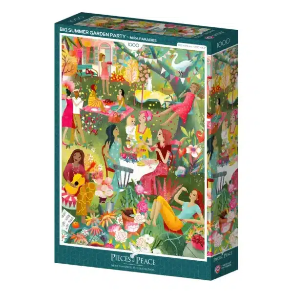 puzzle big summer garden party de la marque Pieces & peace de 1000 pièces