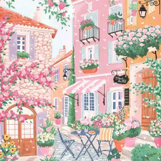 illustration puzzle south of france de pieces and peace de 1500 pièces