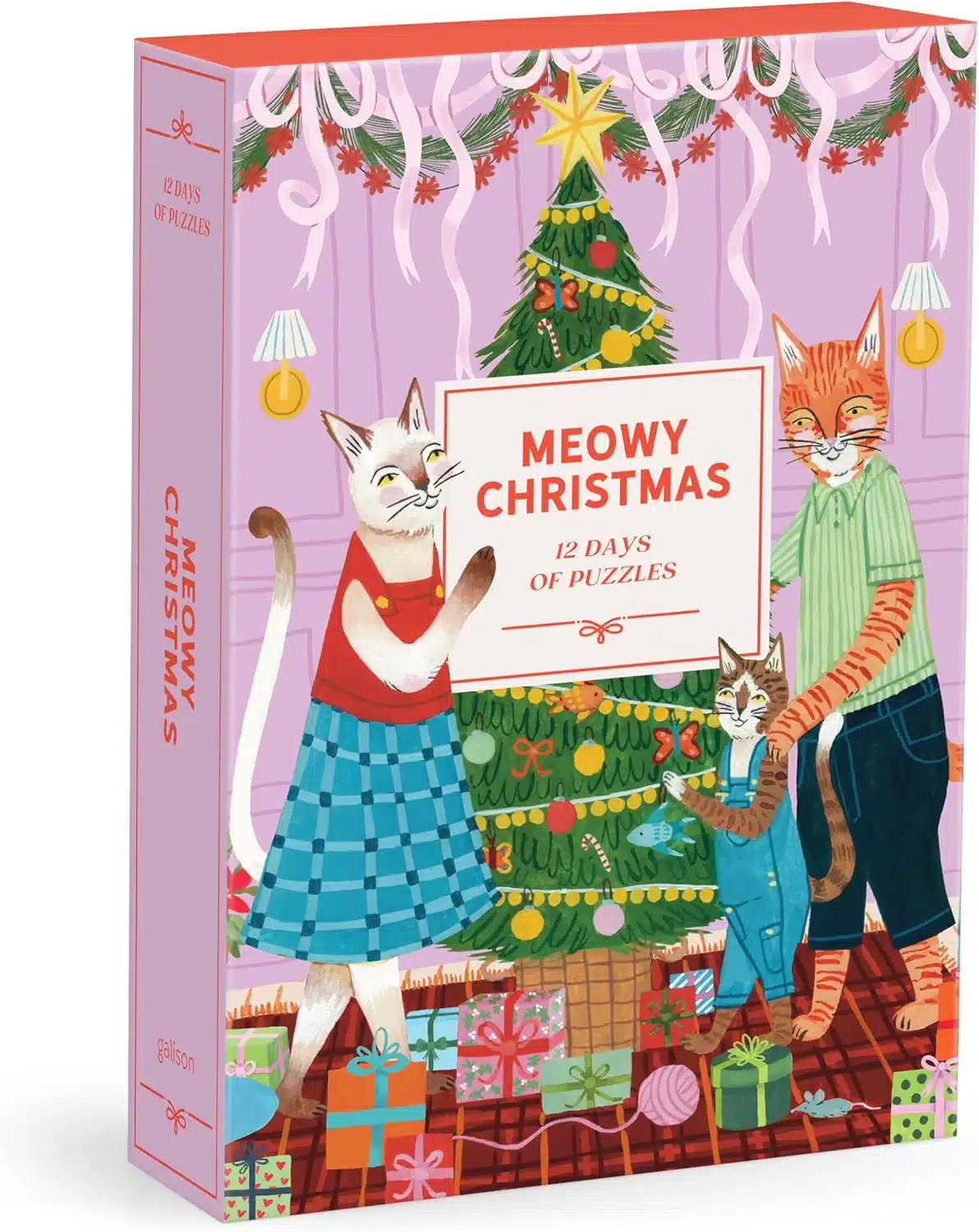 Calendrier de l'avent de puzzles Meowy Christmas 12 Days Of Puzzles - Galison