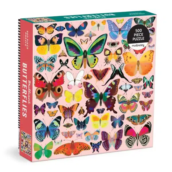 Puzzle Brilliant Butterflies - Galison - 500 pièces