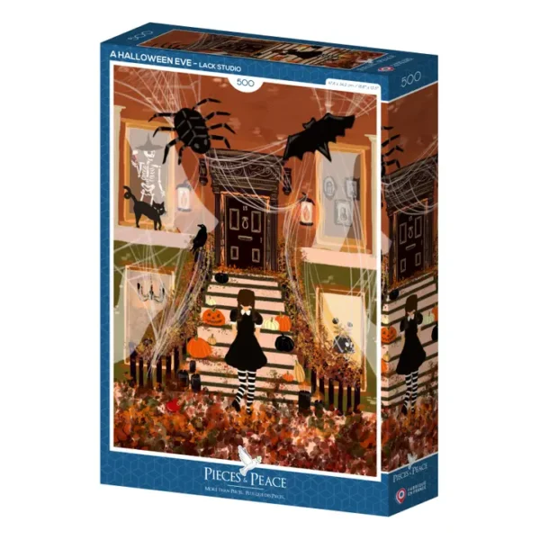 puzzle a halloweeneve de pieces & peace de 500 pièces