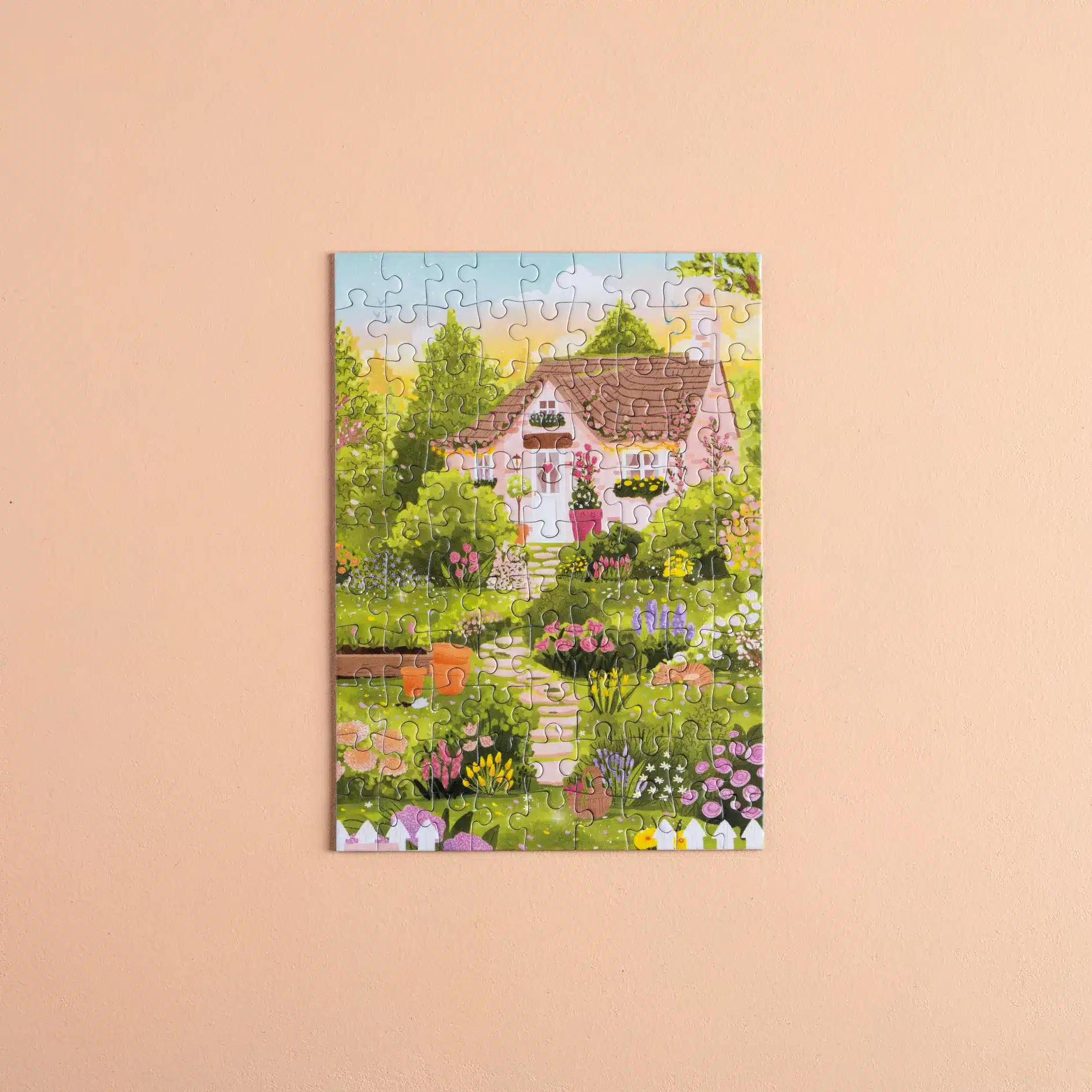 Mini puzzle Le Cottage de Printemps – Les éditions Heol – 99 pièces