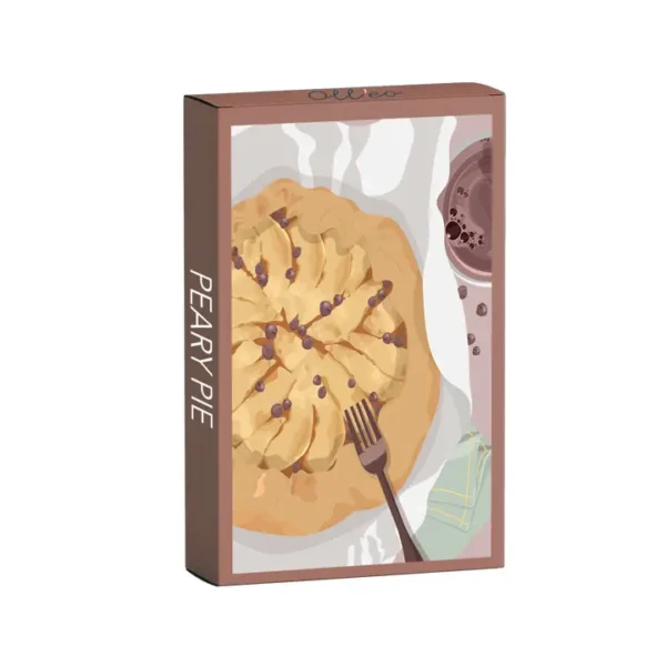 mini puzzle peary pie de oll'eo de 99 pièce, micro puzzle gourmand, puzzle sucré.