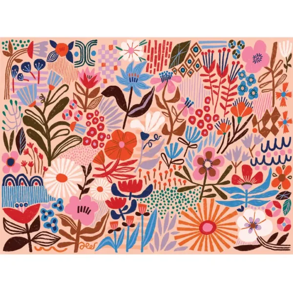 puzzle flower power puzzlefolk de 1000 pièces, puzzle fleur puzzle coloré.