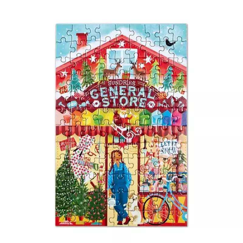 puzzle grand magasin de eeboo de 100 pièces puzzle monté