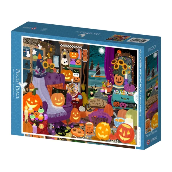 puzzle halloween witching hour de pieces & peace de 1500 pieces