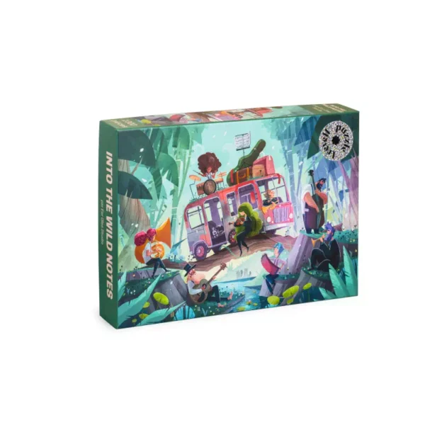 puzzle into the wild notes de Trevell de 1000 pièces, puzzle nature et musique