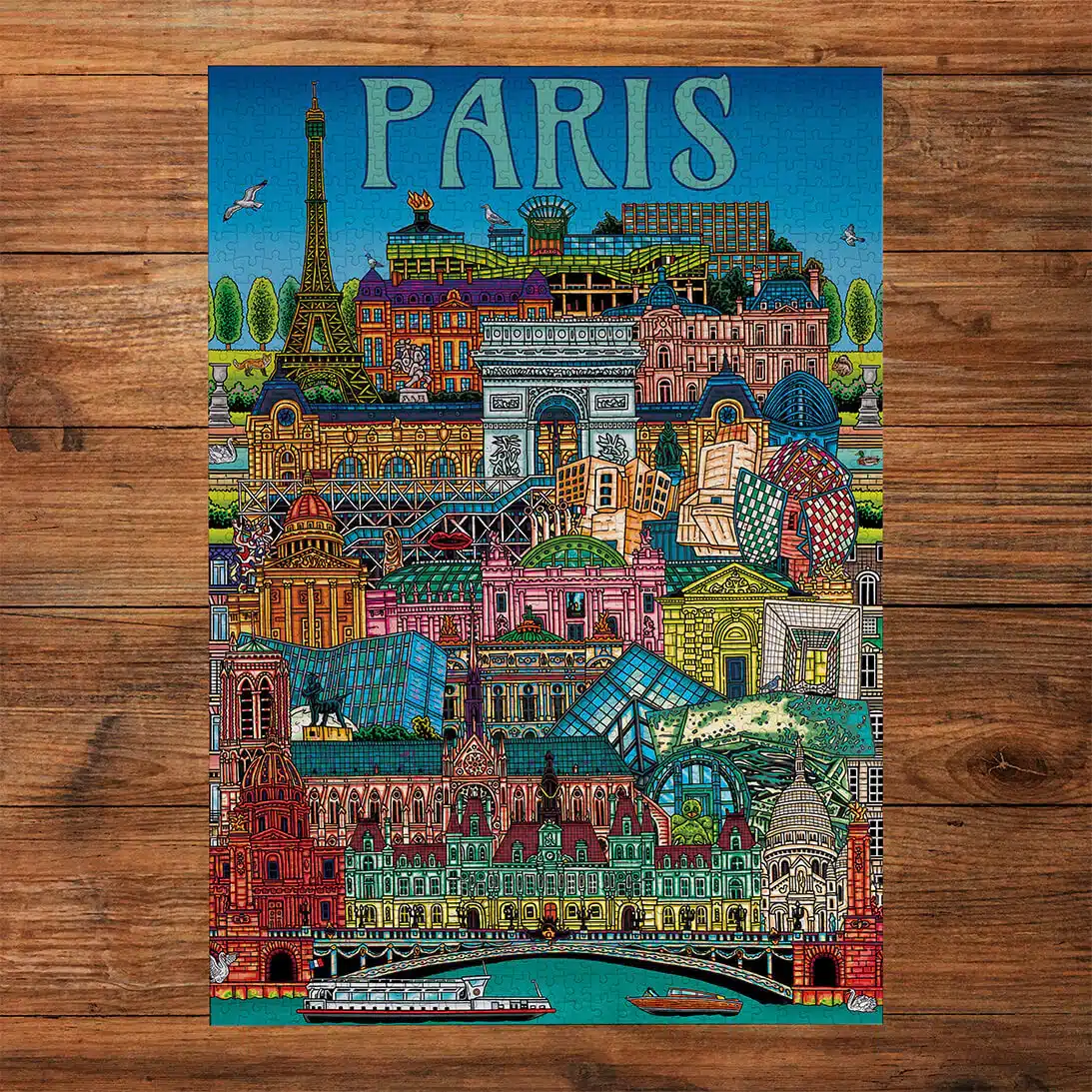 puzzle monté puzzle paris cityscape de gibsons de 500 pièces