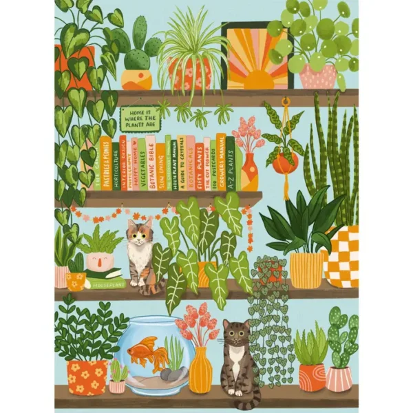 puzzle that plant life de puzzlefolk de 1000 pièces, puzzle nature puzzle livre, puzzle chat mignon.