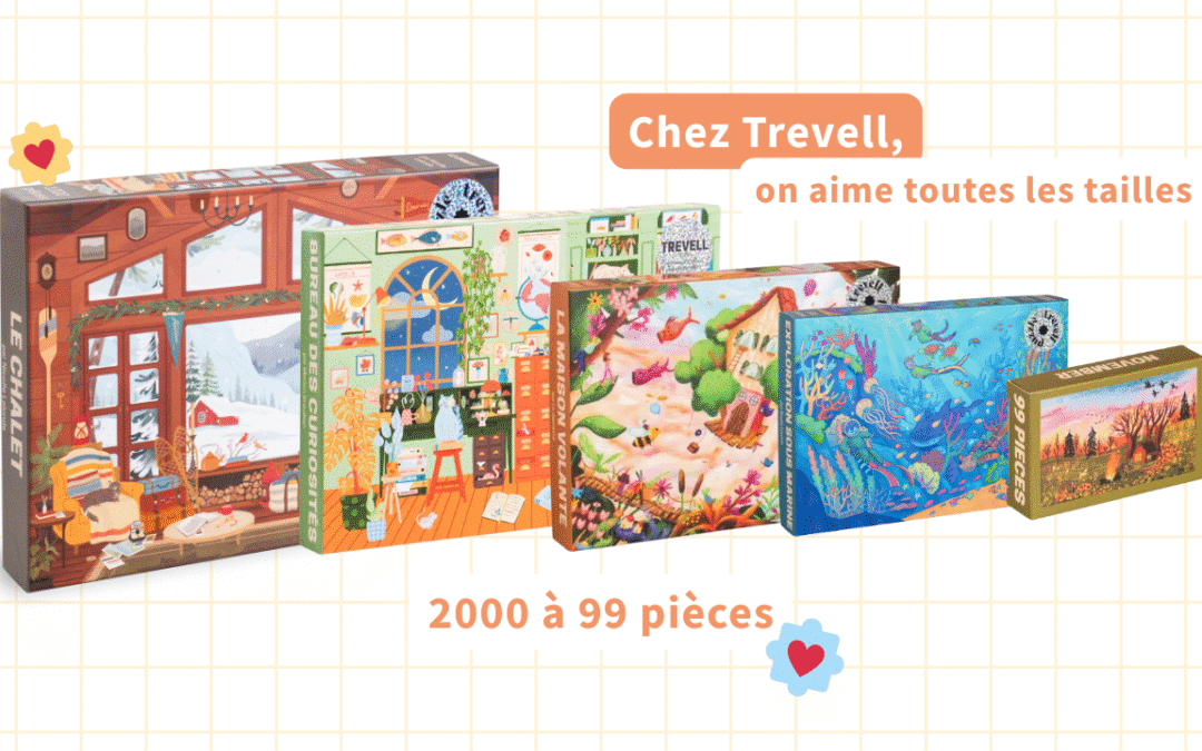 Toutes les tailles de nos puzzles Trevell