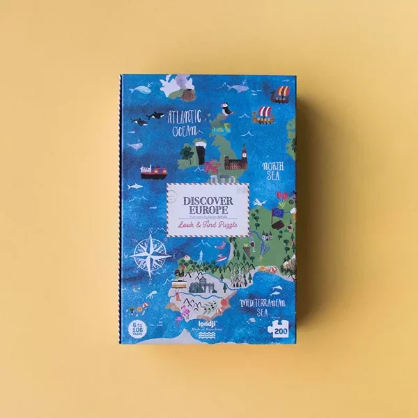 puzzle discover europe de londji de 200 pièces