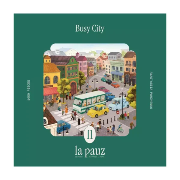 puzzle busy city de la pauz de 1000 pièces