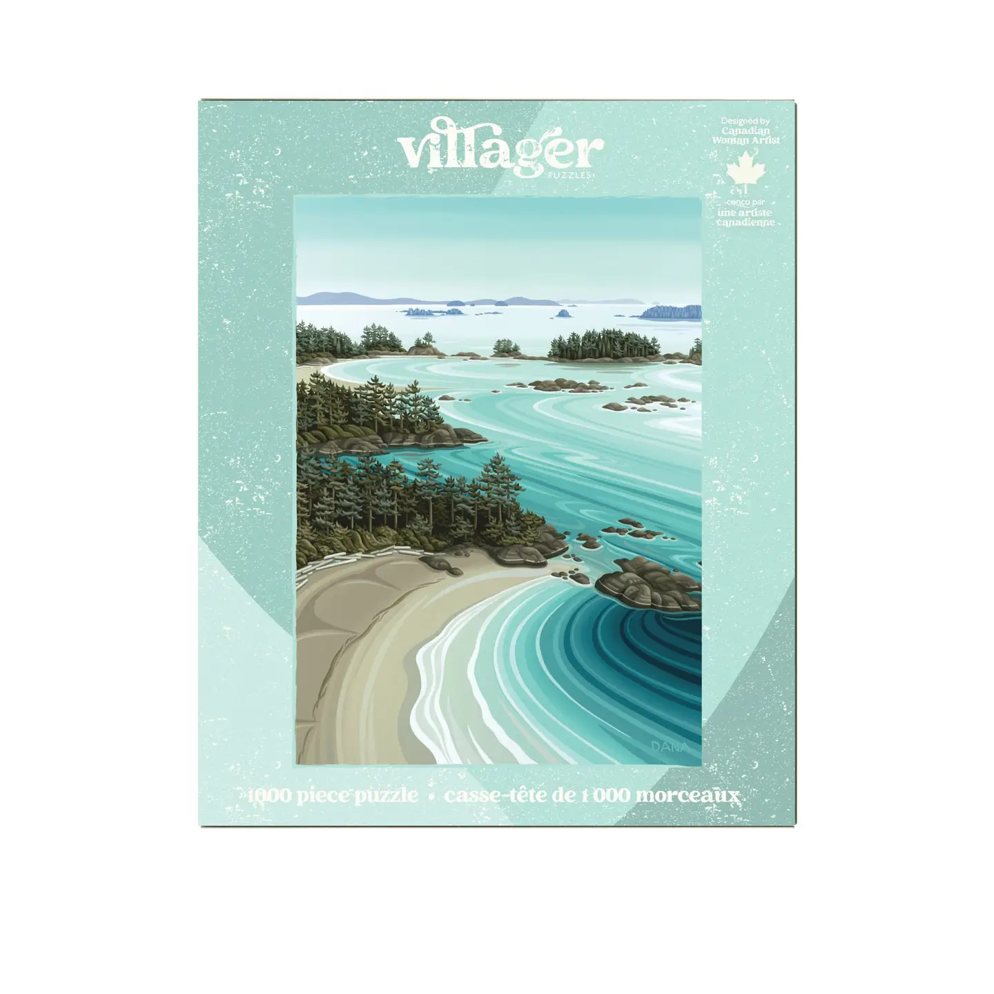 puzzle soaring over tofino de villager de 1000 pièces